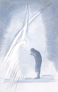 Min egen hellige skytsengel gentager den bøn, jeg beder, bøjer lavt og siger i Kristi navn: 