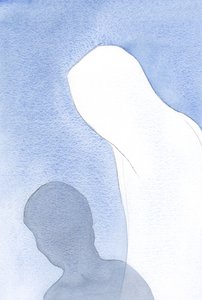 Vor Velsignede Frue forklarede: "Jeg er din Moder", og moderen til enhver person; Hendes kærlighed er ikke et særligt privilegium, men et faktum., 2001 (w/c på papir) af Elizabeth Wang