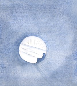 De nådegaver, som Kristus har givet os, er som en flod, der i fuld oversvømmelse vil føre os videre til kilden, 2000 (w/c på papir) af Elizabeth Wang