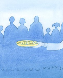 Hvor usandheder eller fordrejninger af sandheden er inkluderet i katekeseprogrammer eller i katolske foredrag og journaler, er det, som om folk til en fest bliver tilbudt en tallerken, der holder tegnestifter som af Elizabeth Wang