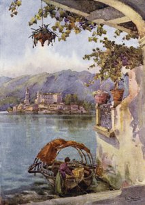 En buegang ved Orta (farve litho) af Ella Du Cane