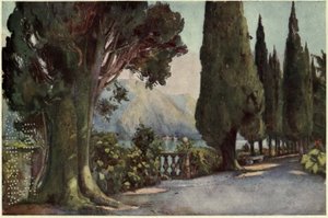Cypress Avenue, Villa del Pizzo, Lago di Como, Illustration fra 
