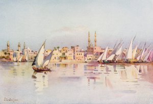 Damietta (farve litho) af Ella Du Cane