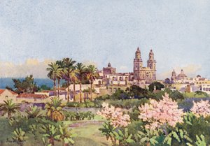 Las Palmas (farve litho) af Ella Du Cane