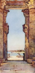 Det store tempel, Kom Ombo (farvebilleder) af Ella Du Cane