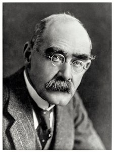 Rudyard Kipling (1865-1936) engelsk forfatter bedst husket for sine digte, 
