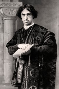 John Martin Harvey 1863-1944, engelsk skuespiller, 1907.