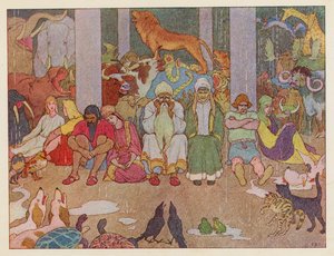 Noahs Ark: Hjemve (farvelitografi)