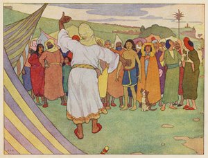 Noahs Ark: Advarslen (farvelitografi)