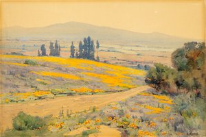 California Spring Landscape, ca. 1920. af Elmer Wachtel