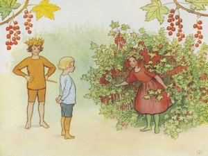 Lasse den Lille i haven 1923 af Elsa Beskow