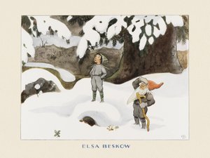 Solægget Vinter af Elsa Beskow