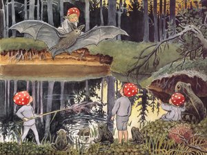 Julemanden og børnene: Fladdermusen
