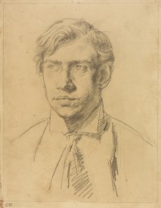 Portræt af Derwent Lees, ca. 1910-11 (blyant på papir) af Elsie McNaught