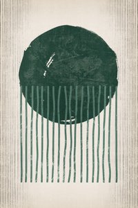 Deep Green Falling Lines af Ema Paraschiv