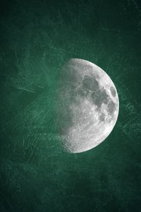 Tekstureret kosmisk måne af Ema Paraschiv