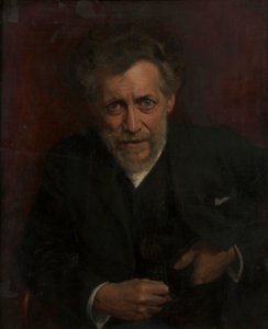 Portræt af professor Edmund von Hellmer af Emanuel Baschny