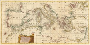 1748-kort - Et nøjagtigt kort over Middelhavet og Adriaterhavet; med øgruppen og en del af Sortehavet