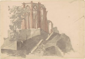 Katedralruinerne, Bacharach af Emanuel Gottlieb Leutze