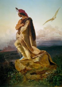Cooper, The Last of the Mohicans / E.G. Leutze af Emanuel Gottlieb Leutze