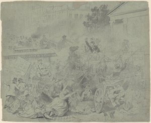 New York – Gadescene af Emanuel Gottlieb Leutze