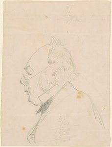Profil af en mand af Emanuel Gottlieb Leutze
