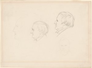 Studier af mænd af Emanuel Gottlieb Leutze