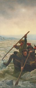 Washington krydser Delaware-floden, 25. december 1776 af Emanuel Gottlieb Leutze