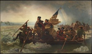 Washington krydser Delaware, 1851 af Emanuel Leutze