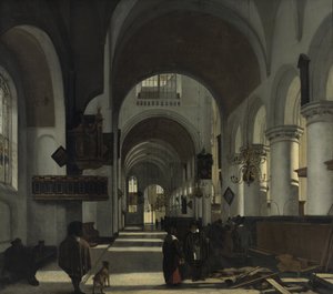 Interiør i en kirke