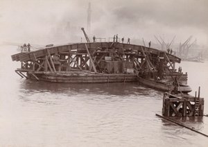 Konstruktion af Vauxhall Bridge, London, 1903-1904 af Emberson and Sons