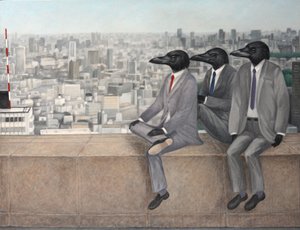 Three crow, 2010 (olie på lærred)