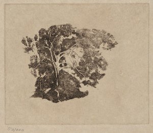 Træstudie af Emil Carlsen