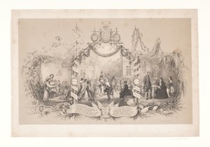 Mindeblad over troppernes hjemkomst efter krigen 1848-1850 af Emil Ditlev Bærentzen