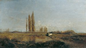 På Thaya nær Lundenburg af Emil Jakob Schindler