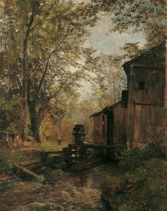 Gosau-møllen nær Ischl af Emil Jakob Schindler