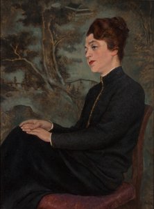 dame portræt af Emil Orlik