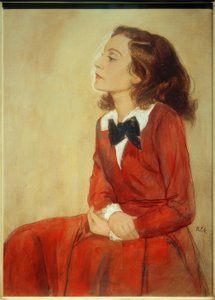 Elisabeth Bergner, portræt / tegning v. E. Orlik