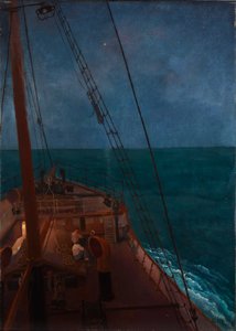 Natkrydstogt i Middelhavet af Emil Orlik