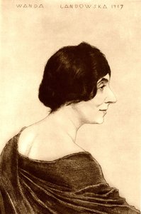 Portræt af Wanda Landowska 1879-1959, 1917