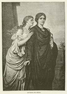 Antigone og Ismene af Emil Teschendorff