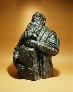 Rodin ser tilbage; Rodin læner sig tilbage, 1909 af Emile Antoine Bourdelle