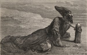 En persisk slave holdt fanget i Tyrkiet, illustration fra 