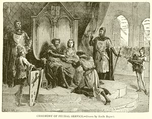 Ceremoni for feudal tjeneste af Emile Antoine Bayard