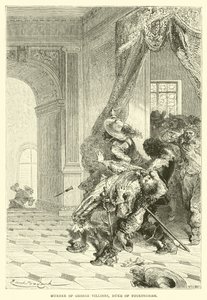 Mordet på George Villiers, hertugen af Buckingham af Emile Antoine Bayard
