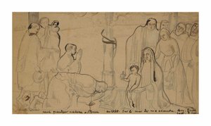 Tilbedelse af bjerget af Emile Bernard