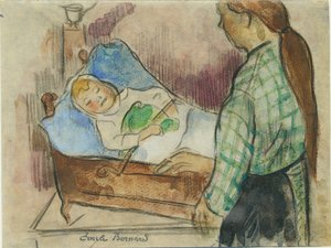 Sengetid af Emile Bernard