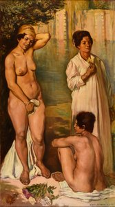 Fellah-kvinder bader af Emile Bernard