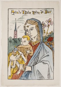 Hellige Maria, Guds moder, med en lilje af Emile Bernard