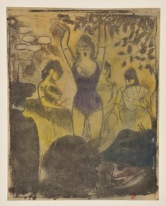 Die Sängerin des Café-Konzerts (zweiter Zustand) af Emile Bernard